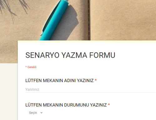 Kolay senaryo yazma formu